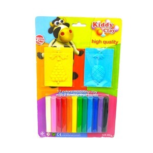 Đất nặn Kiddy Clay ST-200-12 + dụng cụ