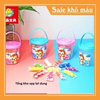 Đất nặn xô 10 màu cơ bản cho bé- 1 hộp 36 lọ
