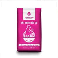 Đất sạch hữu cơ Sfarm dùng để trồng hoa kiểng bao 20dm3