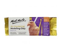 ĐẤT SÉT ĐIÊU KHẮC, TẠO HÌNH TỰ KHÔ MONT MARTE 0.5KG, 2KG  - Nâu - 500gr