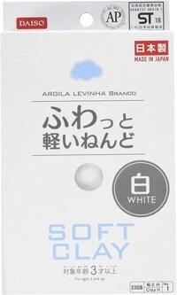 Đất sét mềm Daiso Japan (Trắng) E008-Số 1