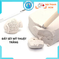 Đất Sét Mỹ Thuật Tự Khô Màu Trắng Xám Làm Gốm Thủ Công Handmade, Đồ Trang Trí DIY - Trường Thịnh Sài Gòn