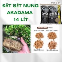 Đất Sét Nung AKADAMA bao 14 Lít, giá thể trồng cây cảnh, sen đá, bón lót đáy chậu, phủ bề mặt chậu bonsai (Vườn Sài Gòn)