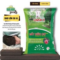 Đất Trồng Cây Cao Cấp Lavamix (Bao lớn 50dm ~ 22kg) Đất hữu cơ trộn sẵn, trồng rau củ quả, cây kiểng - Rạng Đông Seeds