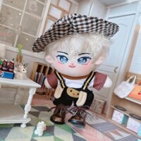 [Đặt trước] Outfit doll 20cm bộ quần yếm tai thỏ nâu lịch lãm
