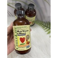 DATA 7/2025 Vitamin Tổng Hợp MultiVitamin & Mineral ChildLife Mỹ 237ml Bay Air cho bé 6m - 12y