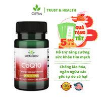 (DATE 01.2024) Viên Uống Swanson CoQ10 30mg Hỗ Trợ Sức Khỏe Tim Mạch, Chống Lão Hóa (60 viên/ lọ)