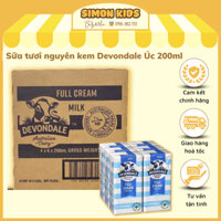 [Date 03.2024] Sữa tươi nguyên kem fullcream Devondale nhập khẩu từ Úc - 200ml