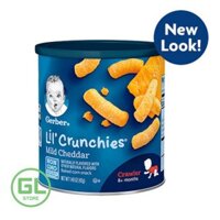 [DATE 05/2020] Bánh Ăn dặm Gerber Lil'Crunchies Phô mai hũ 42g.