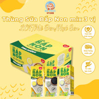 [DATE 07/2025] Sữa Bắp Non mix 3 vị LOF/Mè Đen/Hạt Sen Kun thùng 24 Hộp x 180ml