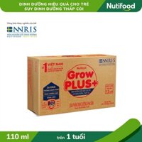 (DATE 07.25) Thùng 48 Hộp 180/110mL SBPS Sữa Bột Dinh Dưỡng Pha Sẵn Grow PLUS+ Đỏ - NUTIFOOD SHOP