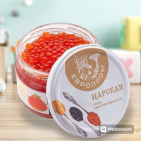 (date 08/2025) Hũ trứng cá hồi Nga 220g đã được ủ muối, trứng cá hồi đỏ Nga