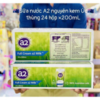[Date 08/25] Thùng 24 Hộp Sữa Tươi Nguyên Kem Úc Sữa Nước A2 Full Cream 200ml x 24