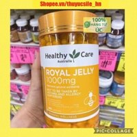 (Date 09/2024 - Mẫu mới nhất) Viên uống sữa ong chúa đẹp da làm chậm lão hóa Healthy Care Royal Jelly 365 viên