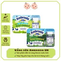 [Date 09.2024] Váng sữa Ambrosia cho bé 6m+ Vỉ 6 hộp *55g