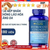 [Date 09/26] Viên Uống Đẹp Da, Mờ Nám Collagen Thủy Phân Hydrolyzed Puritan's Pride 1000mg 180 viên - Small Family