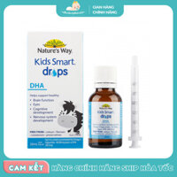 (Date 10/2025) Nature's Way Kids DHA Smart Drops dạng giọt 20ml, hỗ trợ bé phát triển não bộ