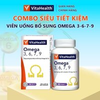 [Date 10/2025 - VITAHEALTH COMBO] Viên Uống VitaHealth Omega 3,6,7,9 Giảm Mỡ Máu Và Giảm Nguy Cơ Xơ Vữa Động Mạch