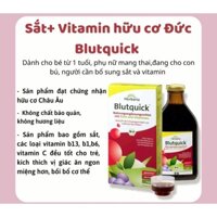 [Date 10/2026] Sắt nước hữu cơ Blutquick 500ml