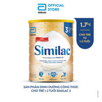 [Date 11/2024] Sữa bột Similac 5HMOs số 3 - 1.7kg (1 - 2 tuổi)