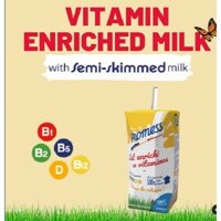 Date 11/2024 Thùng 24 hộp loại 200ml sữa tươi Promess Vitamin không đường ít béo