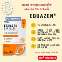 Date 12/2026 Viên uống DHA EQUAZEN tinh khiết bổ sung omega 3 6 cho bé từ 5 tuổi nội địa Anh Loubean