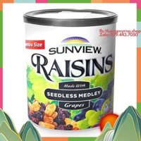 [Date 2021] Nho khô Sunview Raisins Seedless Medley của Mỹ - 425g