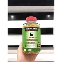 Date 2023] Viên uống đẹp da Kirkland Vitamin E 180mg 400 IU 500 viên