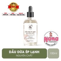 [Date 2024] Dầu dừa hữu cơ ép lạnh nguyên chất Sam Natural 100ml - Dầu dừa dưỡng mi, dưỡng tóc, dưỡng da