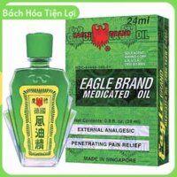 [Date 2024- mẫu mới]-Dầu Xanh Con Ó 2 Nắp Nhập Khẩu 24ml