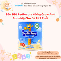 [Date 2025] Sữa Bột Pediasure 400g Grow And Gain Mỹ Cho Bé Trên 1 Tuổi Biếng Ăn