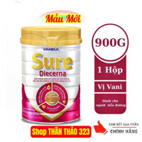 Date 2025- SỮA BỘT SURE Diecerna Dinh Dưỡng Cho Người Tiểu Đường Lon 900gram