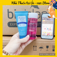 (Date 2026) Bộ Mỹ Phẩm Chăm Sóc Da Mặt HANAJIRUSHI Gồm Nước Tẩy Trang 99ml + Sữa Rửa Mặt Amino Acid 60g