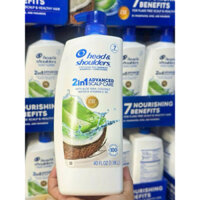 [DATE 2026 - Chai 1.18L] Dầu gội xả 2in1 nha đam dừa Head & Shoulders Advanced Scalp Care của Mỹ