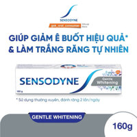 (DATE 2026) KEM ĐÁNH RĂNG SENSODYNE Gentle Whitening 160G giúp giảm ê buốt hiệu quả và làm trắng răng tự nhiên
