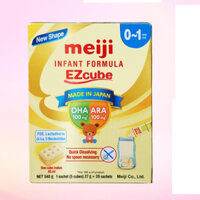 (Date 2026) Sản phẩm dinh dưỡng công thức cho trẻ từ 0-12 tháng: Meiji 0-1 year old Infant Formula Ezcube 540g