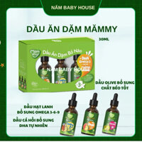 Date 2026 Set dầu ăn dặm Mămmy cho bé từ 6 tháng - 3 chai x 30ml