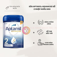 [Date 2026] Sữa Aptamil Anh số 2 nhập khẩu chính ngạch có tem phụ 800g (6-12 tháng)