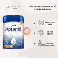 [Date 2026] Sữa Aptamil Anh số 3 nhập khẩu chính ngạch có tem phụ 800g
