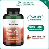 [Date 2026] Viên Tinh Chất Hạt Bí Ngô Hỗ Trợ Tuyến Tiền Liệt Swanson Pumpkin Seed Oil 1000mg