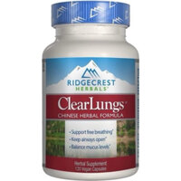 [Date 2026] Viên uống làm sạch phổi, bổ phổi ClearLungs RIDGECREST HERBALS 60v