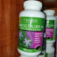 《Date 2027-300 viên》Viên Uống Bổ Não Trunature Ginkgo Biloba 300 Viên Mỹ