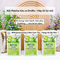 (Date: 2027) Bột Matcha ( Trà xanh ) hữu cơ DmBio cho bé ăn dặm - Hộp 10 gói x2g