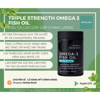 [DATE 2027] Dầu cá cao cấp Triple strength omega 3 fish oil 150 viên chính hãng MỸ