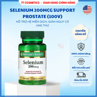 (Date 2027) Viên Uống Nature's Bounty Selenium 200mcg Support Prostate (100v) nhập khẩu Mỹ