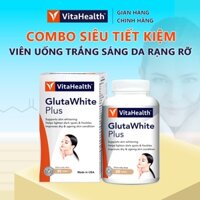 [Date 2027 - VITAHEALTH COMBO] Viên Uống VitaHealth Gluta White Plus Giúp Da Trắng Sáng, Mờ Thâm, Chống Lão Hóa