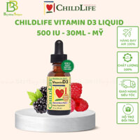 [Date 2027] Vitamin D3 Childlife 30ml của Mỹ - bổ sung D3 cho bé từ sơ sinh - Thơm ngon khó cưỡng