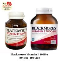 {Date 2028} Viên uống bổ sung vitamin E Blackmores vitamin E 30 viên - 100 viên hỗ trợ đẹp da,mượt tóc, chống lão hóa