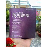 DATE 2029 Hộp 3 chai Mọc tóc nữ Rogaine 2% Minoxidil Topical Solution 60ml *3chai. Của Mỹ chính hãn g