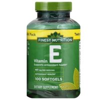 [DATE 2/2025] Vitamin E 1000 IU Finest Nutrition Softgels 100 VIÊN ( TƯƠNG TỰ NATURE MADE BOUNTY)